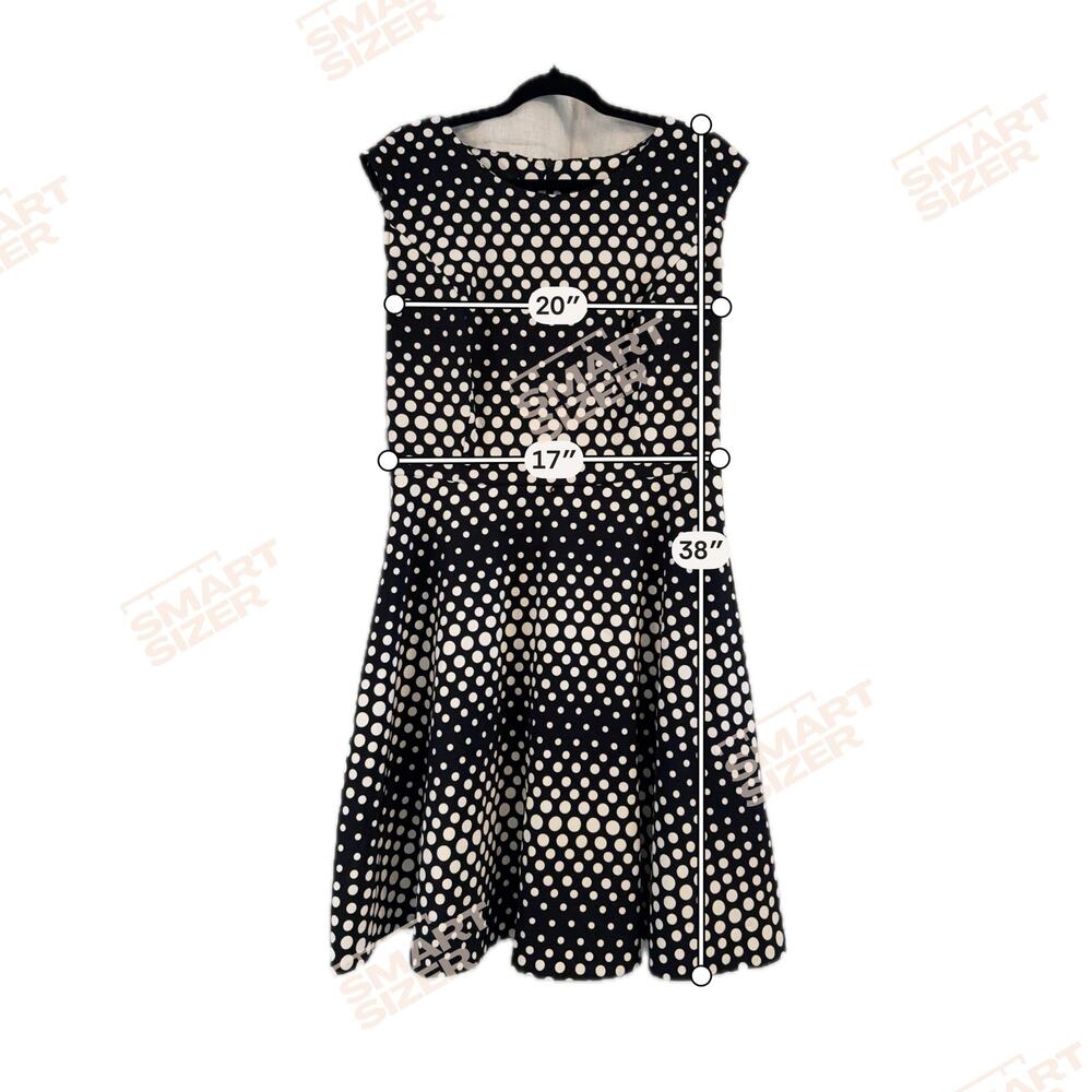 ALYX DRESS BLACK AND WHITE POLKADOT DRESS SIZE 16 - Picture 3 of 5